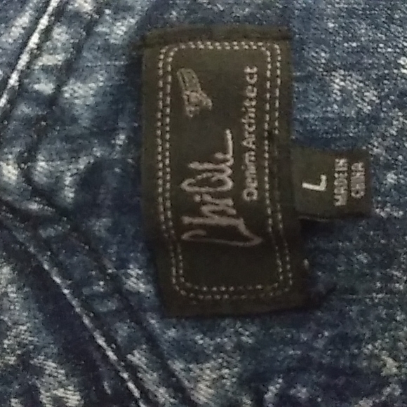 Denim overalls bibbed size large - Picture 4 of 11